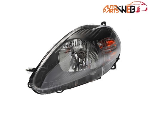 FARO-FANALE ANTERIORE DX FIAT GRANDE PUNTO DAL 2008 PARABOLA NERA TOP QUALITY