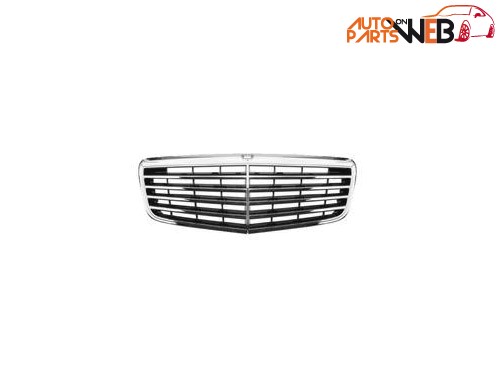 GRIGLIA ANT MERCEDES CLASSE E ELEGANCE W211 2002-2006 CROMATA-GRIGIA TOP QUALITY